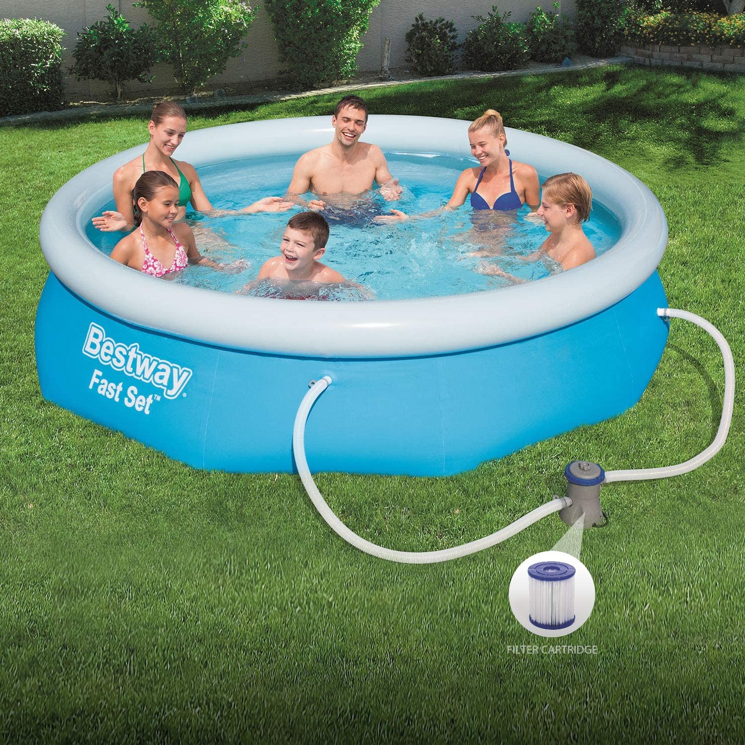 Bestway 10ft Fast Set Pool with Filter Pump
