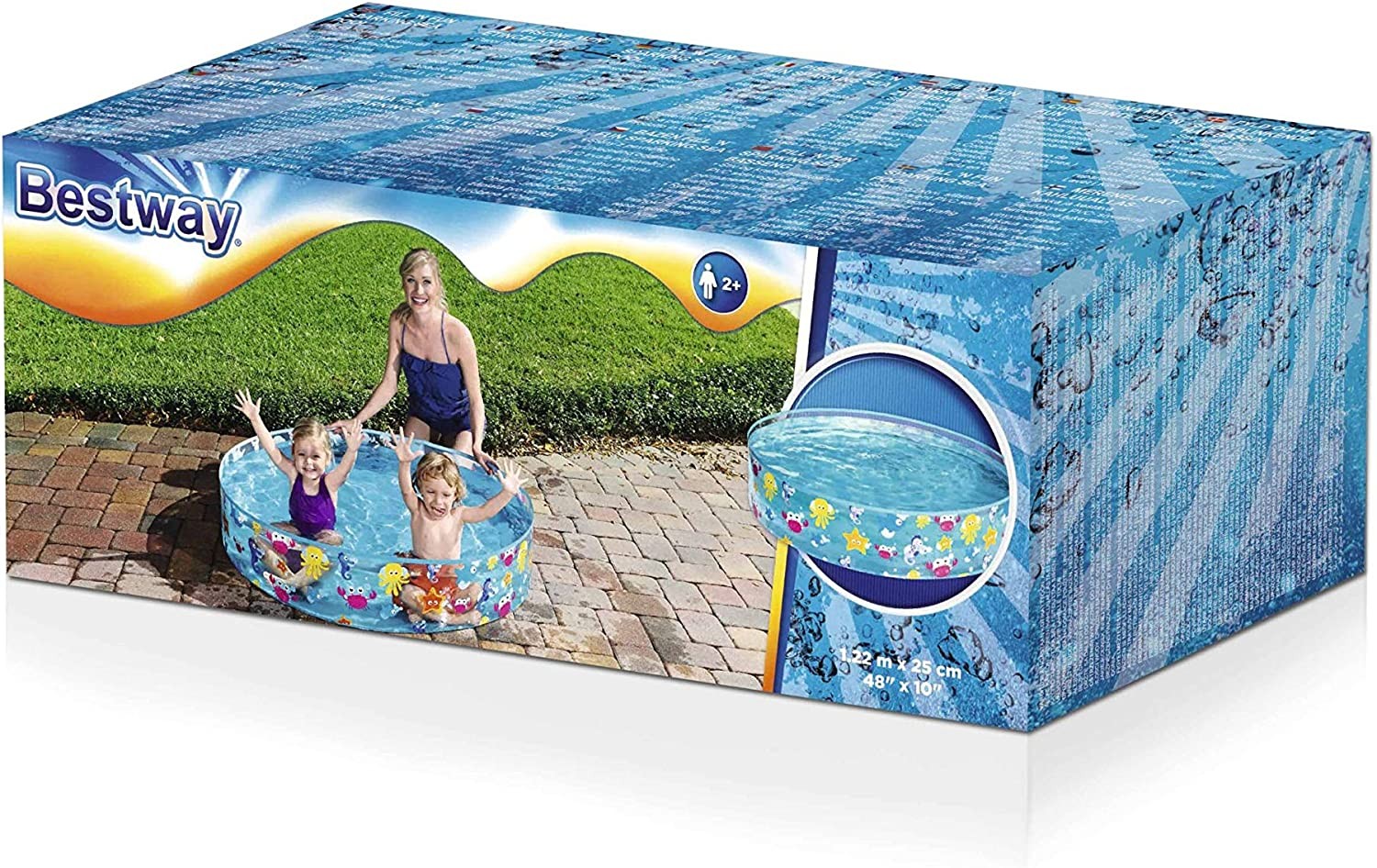 Bestway Fill-N-Fun Paddling Pool - 48 x 10 Inches Bestway Fill-N-Fun Paddling Pool - 48 x 10 Inches