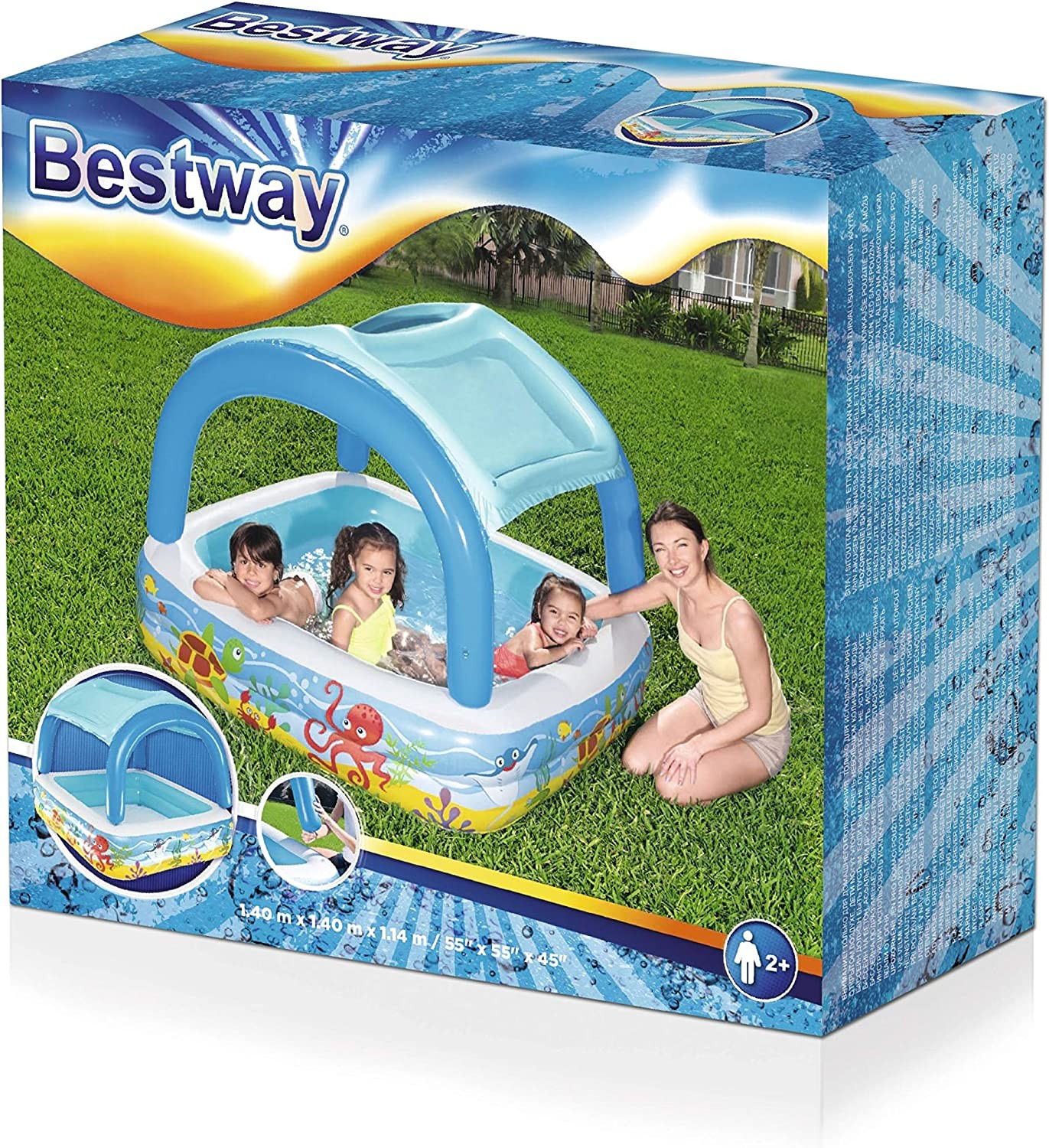 Bestway Canopy Inflatable Paddling Pool Bestway Canopy Inflatable Paddling Pool