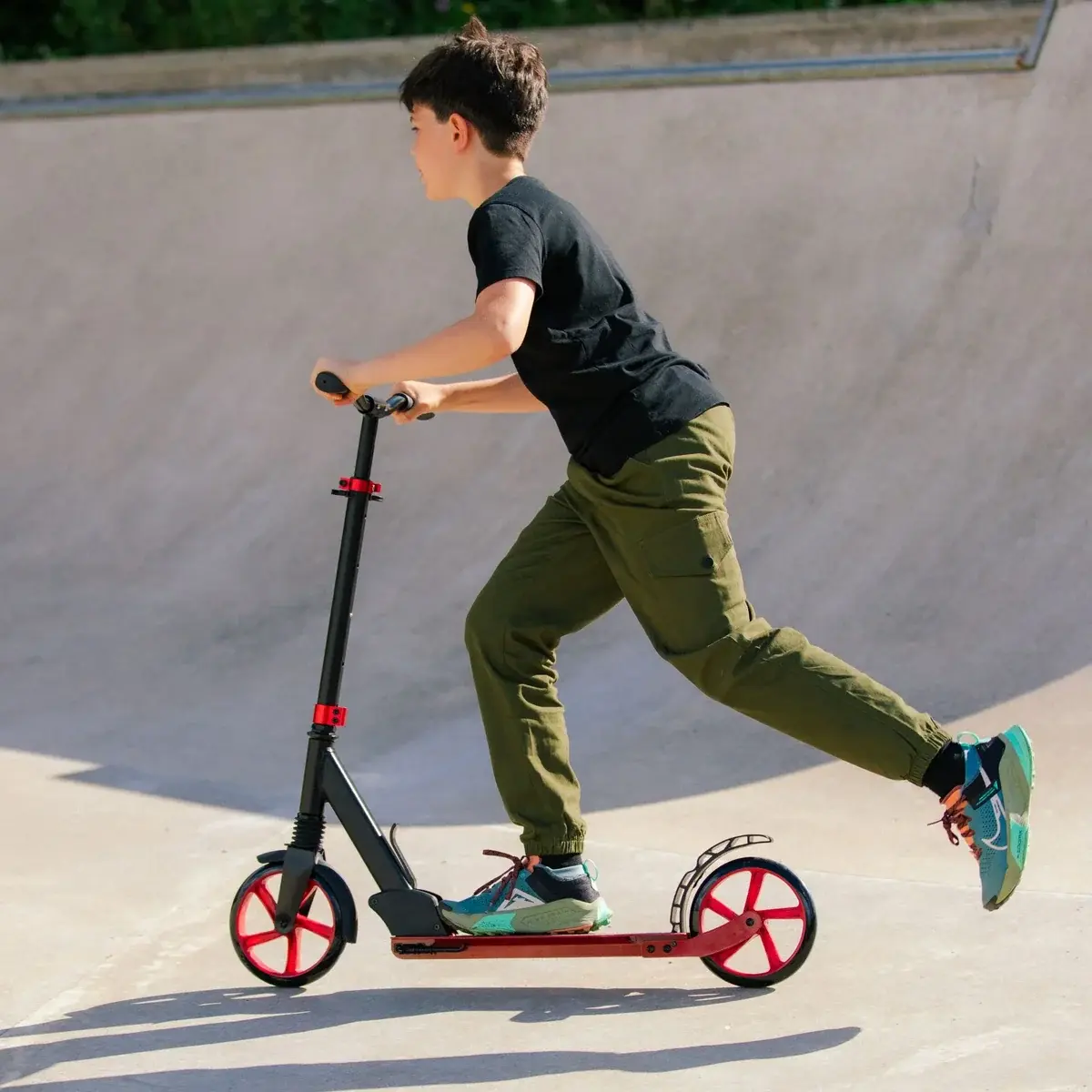 BOLDCUBE Big 2 Wheel Scooter Burgundy -  - Fagan Toys