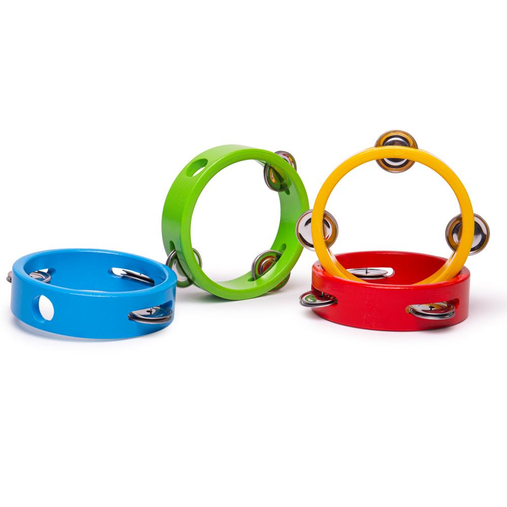 Bigjigs Toys Mini Tambourine - Kids Musical Instrument - Bigjigs - Fagan Toys