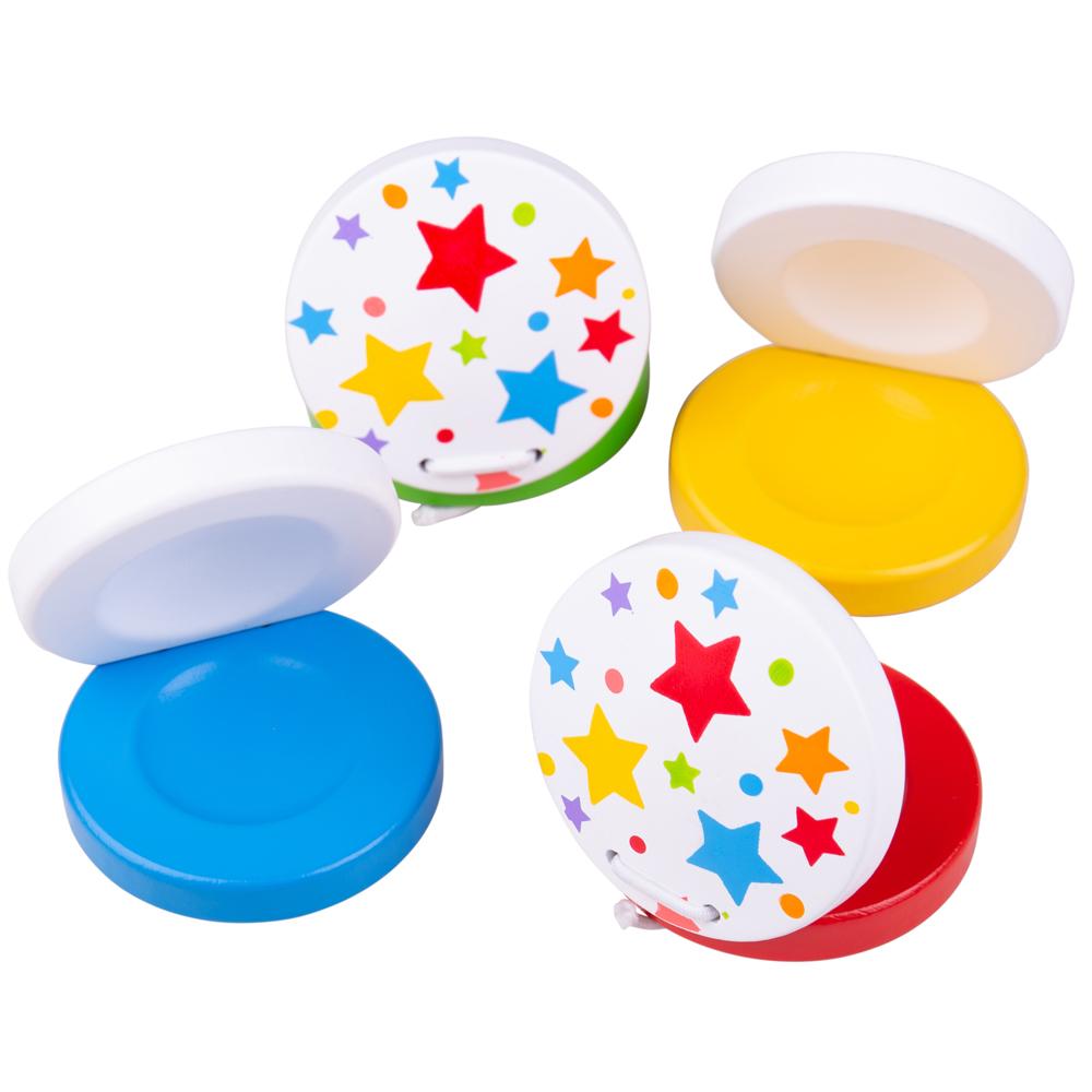 Bigjigs Toys Wooden Castanet - Kids Musical Percussion Instrument - Bigjigs - Fagan Toys