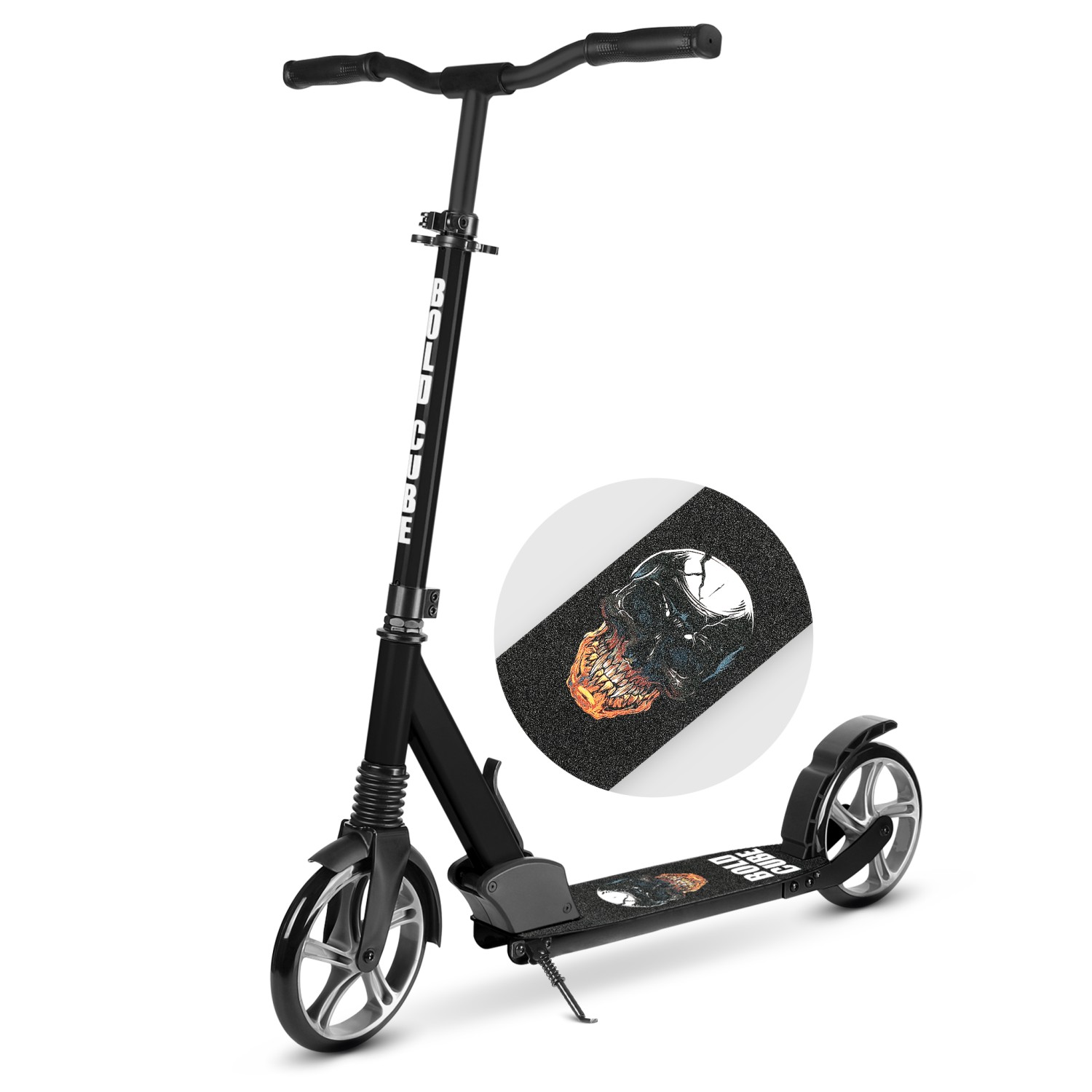 Black - Big 2 Wheel Scooter - Toymaster - Fagan Toys