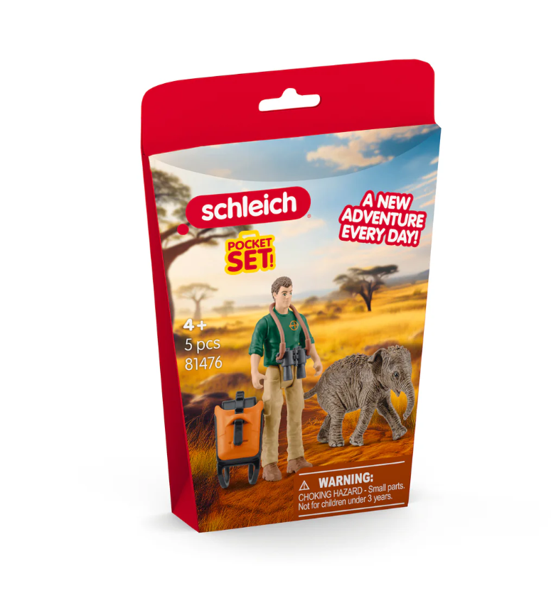 Schleich Wild Life Researcher on Excursion Pocket Set 81476 - Schleich - Fagan Toys