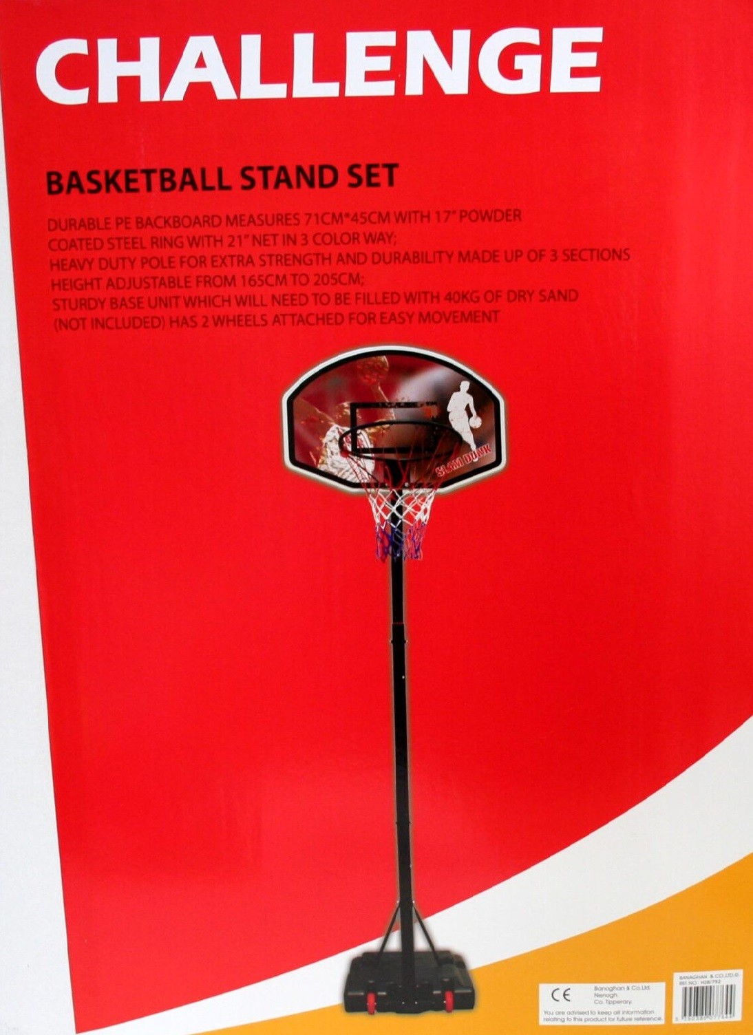 Basketball Stand 165 to 205cm
