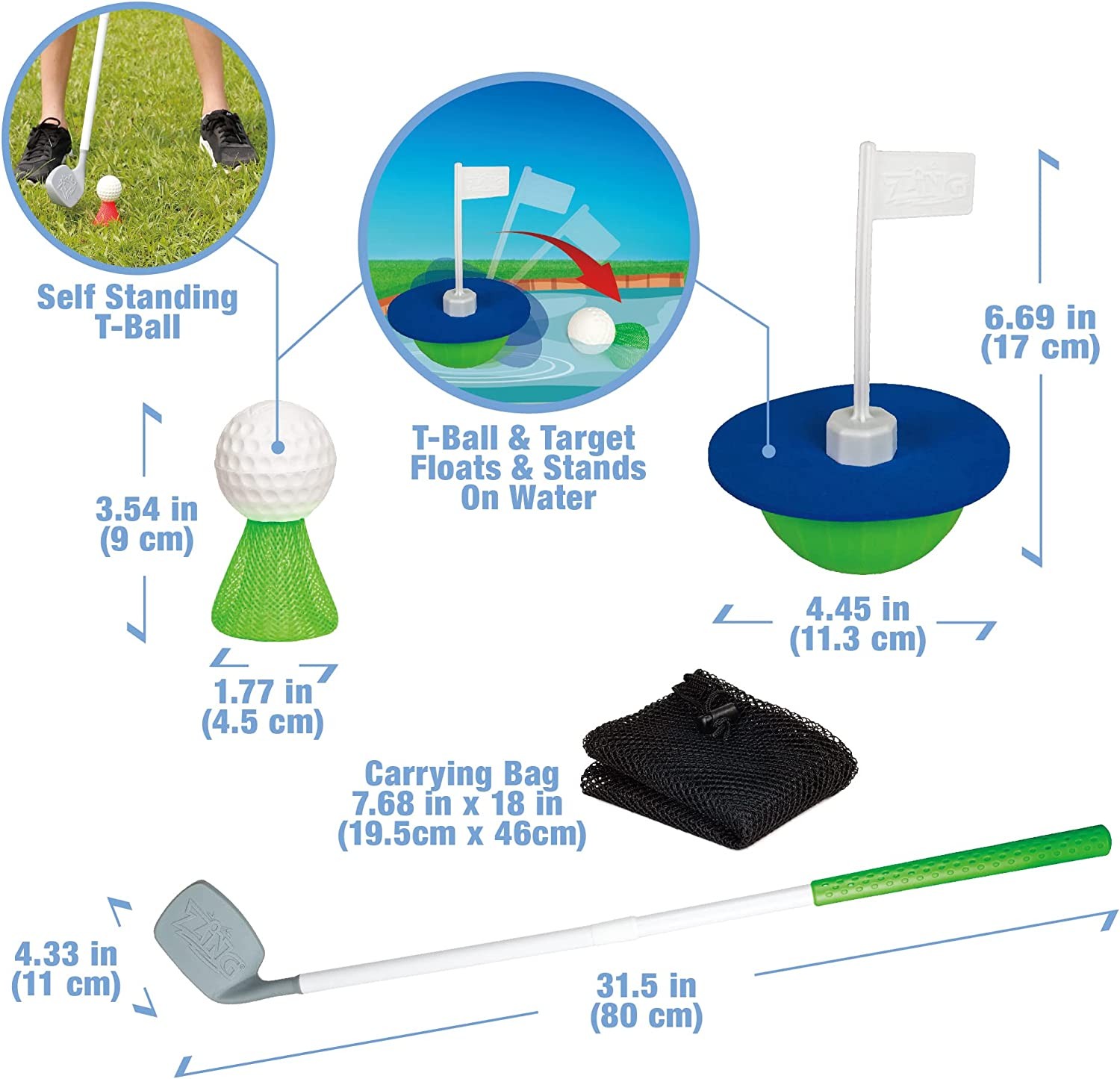 Zing Chip Shotz Backyard Kids Golf Set Zing Chip Shotz Backyard Kids Golf Set