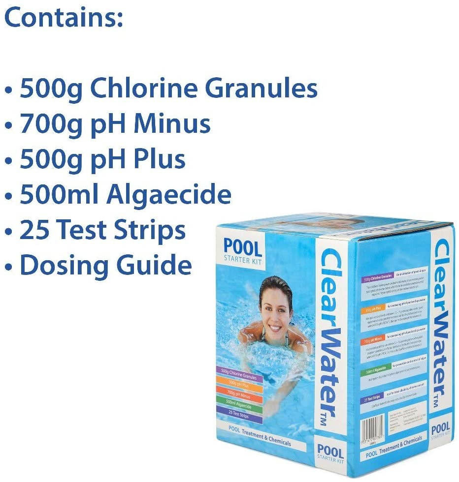 Clearwater Pool Chemical Starter Kit Water Treatment Fagans Toys