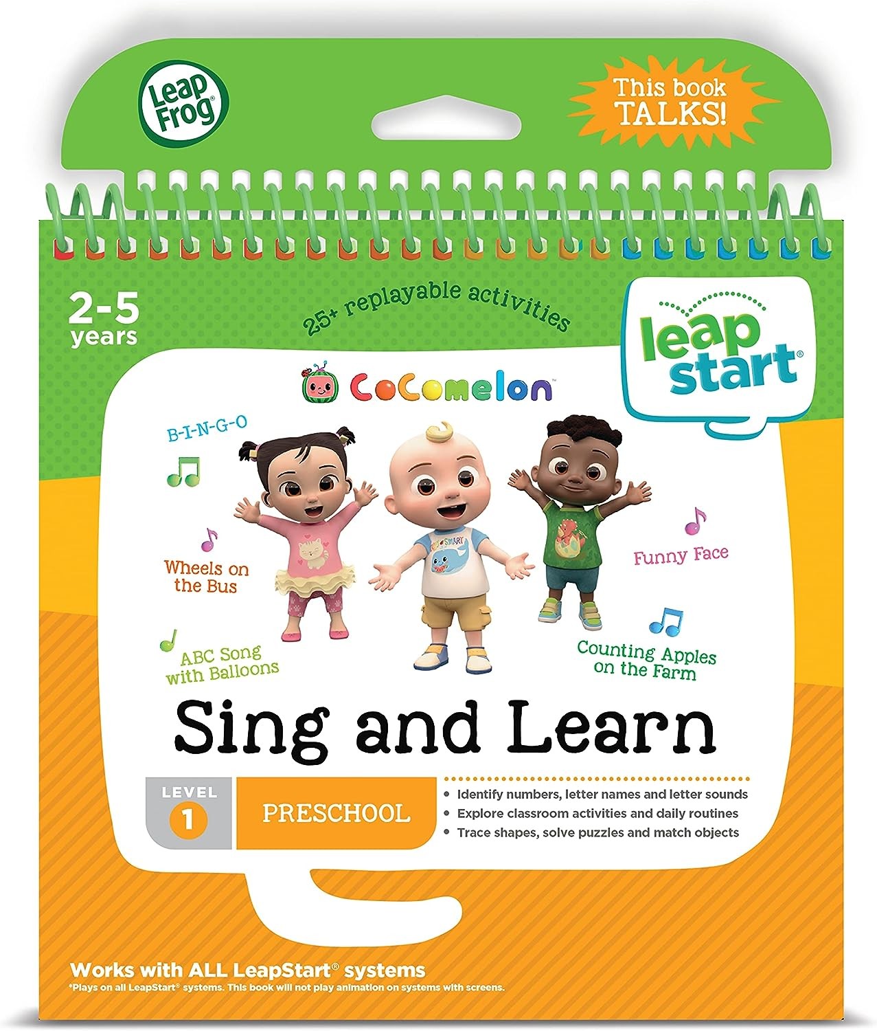 LeapFrog LeapStart CoComelon Sing and Learn Book - Leapfrogs - Fagan Toys