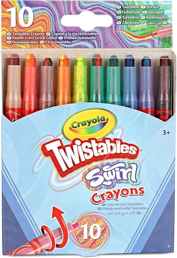 Crayola 10 Swirl Mini Twistable Crayons - Crayola - Fagan Toys