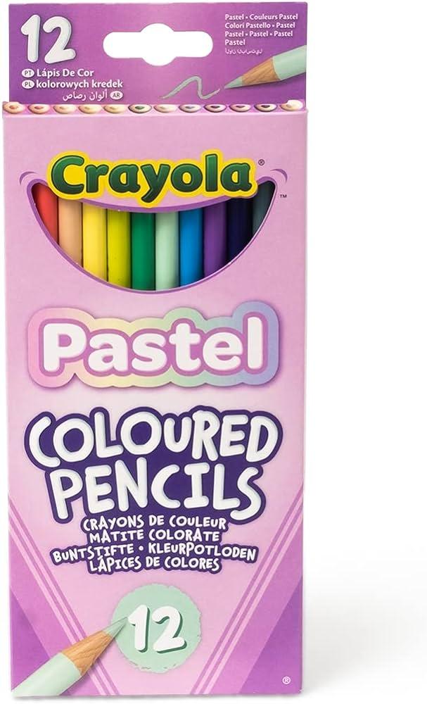 Crayola 12 Pastel Coloured Pencils - Crayola - Fagan Toys