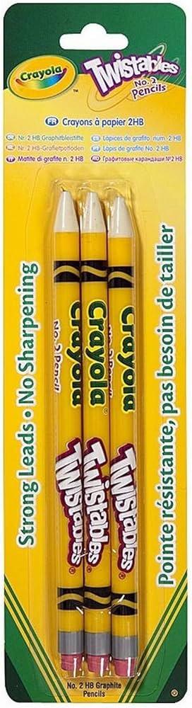 Crayola 3 Twistables Graphite Pencils - Crayola - Fagan Toys