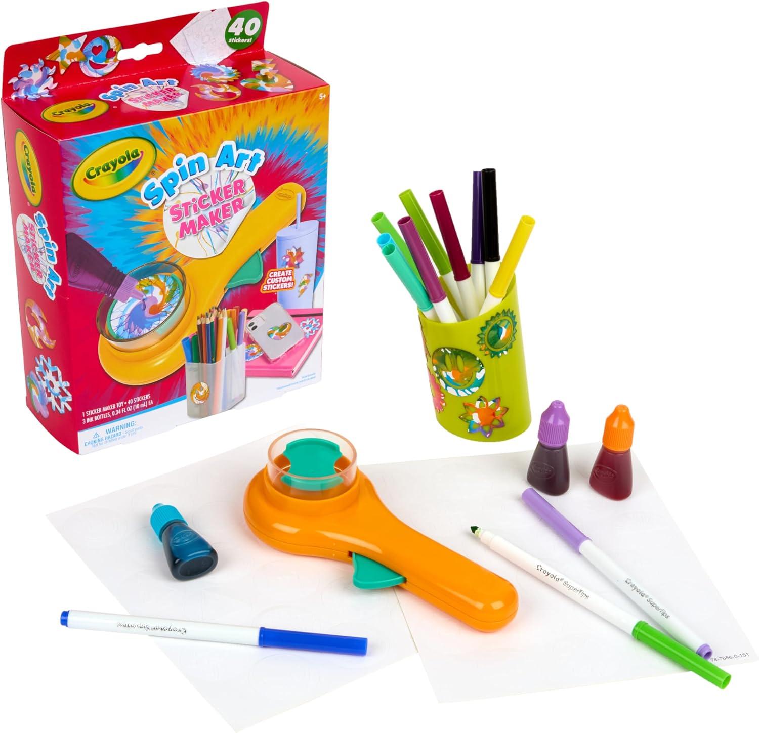 Crayola Mini Spin Art Sticker Maker - Crayola - Fagan Toys