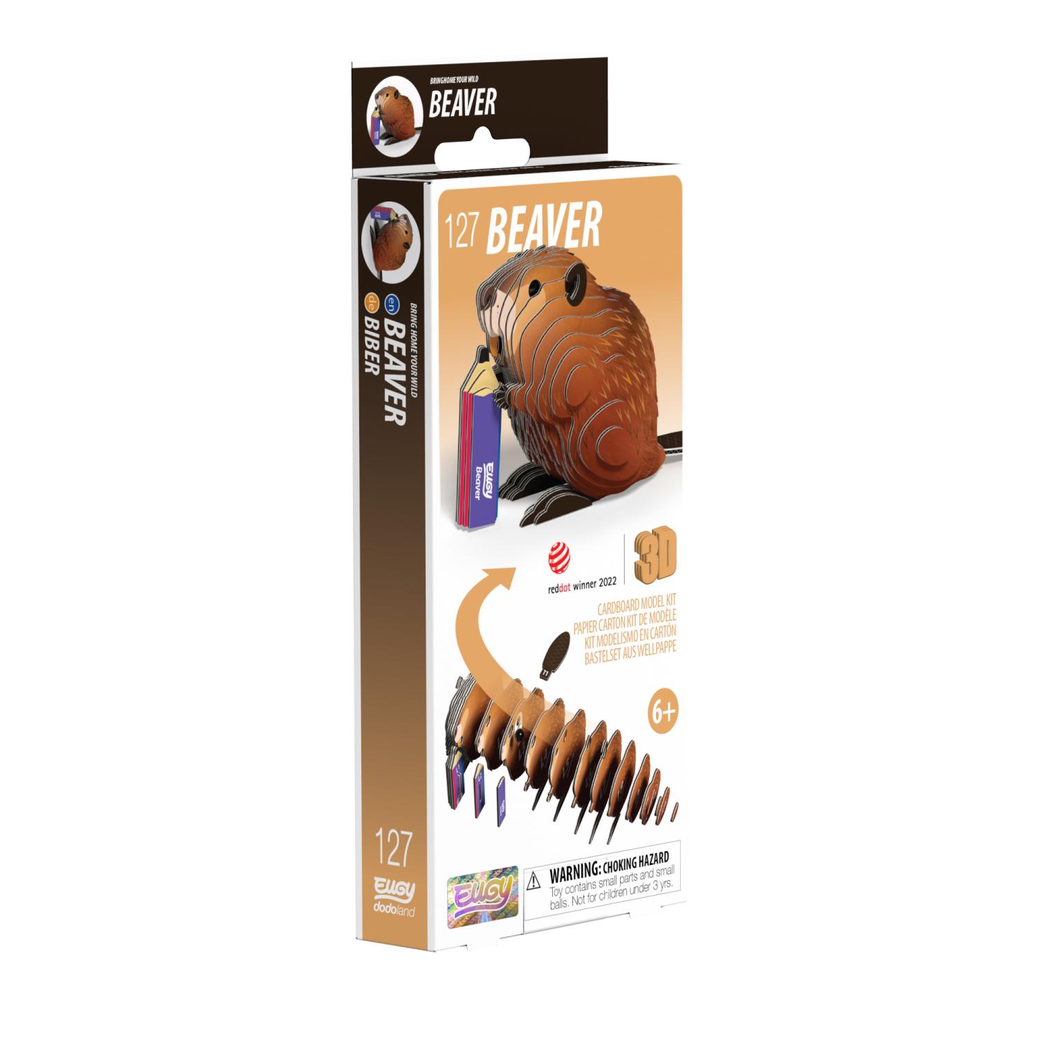 EUGY Beaver 3D Model Kit -  - Fagan Toys