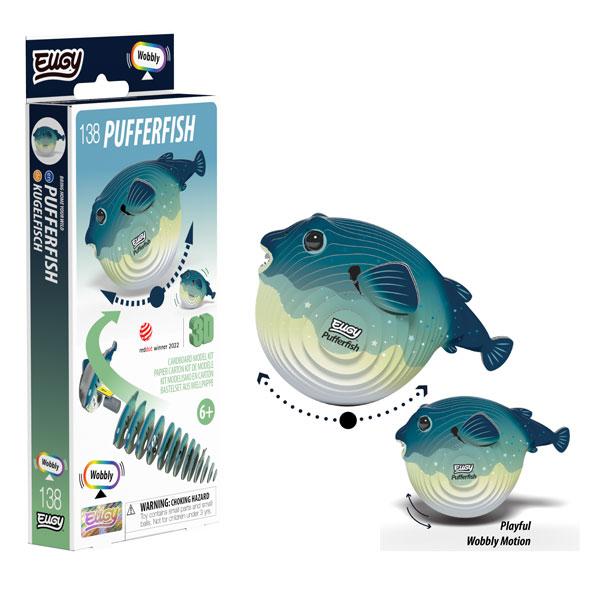 EUGY Pufferfish 3D Model Kit -  - Fagan Toys