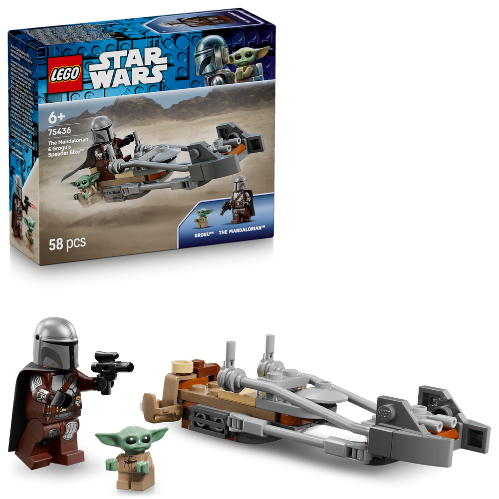 LEGO Star Wars The Mandalorian & Grogu’s Speeder Bike 75436 - Lego - Fagan Toys