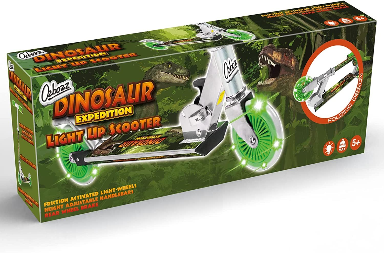 Dinosaur Scooter with Light Up Wheels Dinosaur Scooter with Light Up Wheels