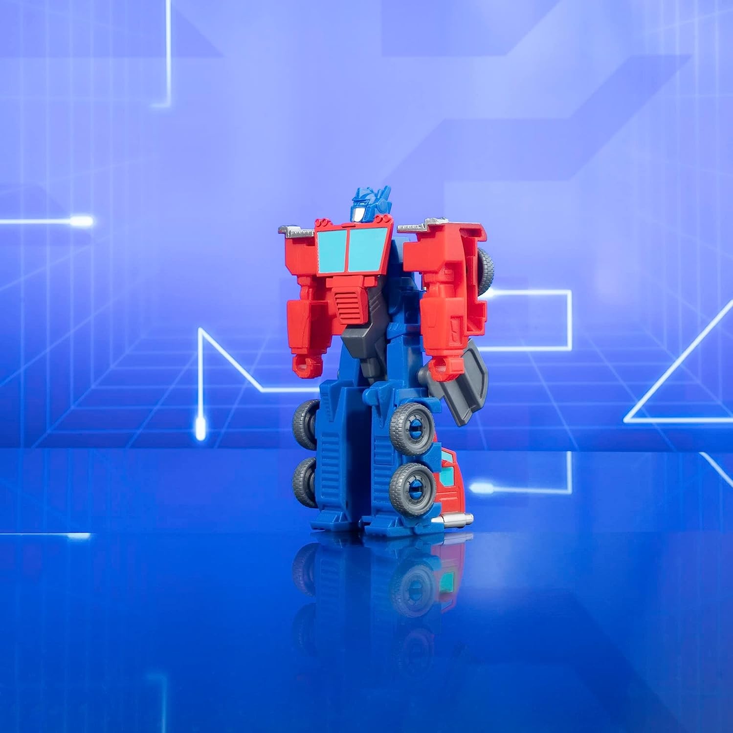 TRANSFORMERS EarthSpark 1-Step Flip Changer Optimus Prime Action Figure TRANSFORMERS EarthSpark 1-Step Flip Changer Optimus Prime Action Figure