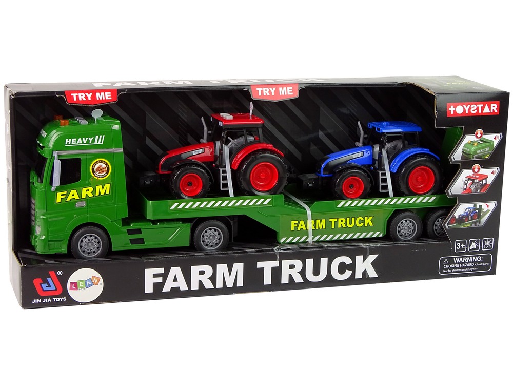Farm Tractor Transporter with Light 1:12 - Toymaster - Fagan Toys