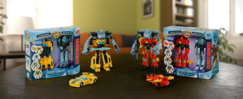 Transformers EarthSpark Cyber-Combiner Terran Twitch and Robby Malto - Toymaster - Fagan Toys