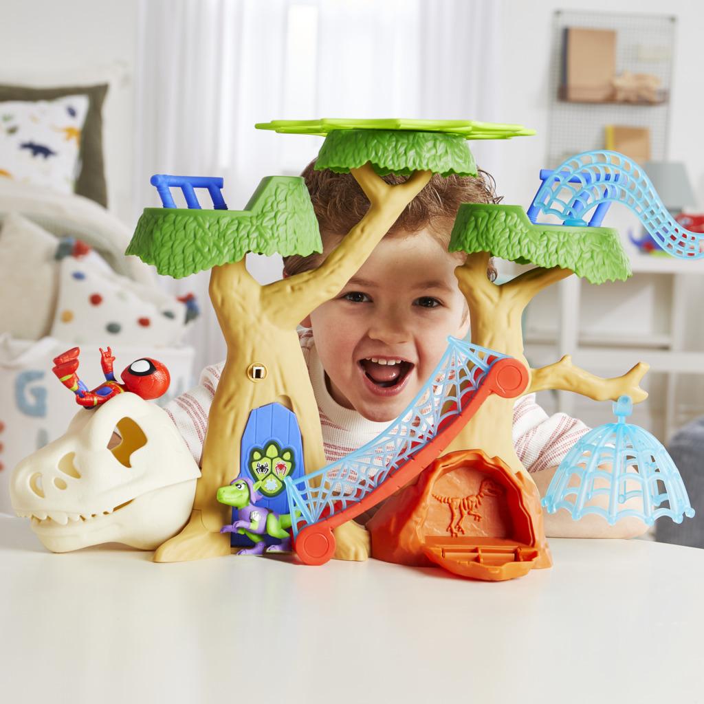 Marvel Spidey and His Amazing Friends Dino-Webs Treehouse - Toymaster - Fagan Toys