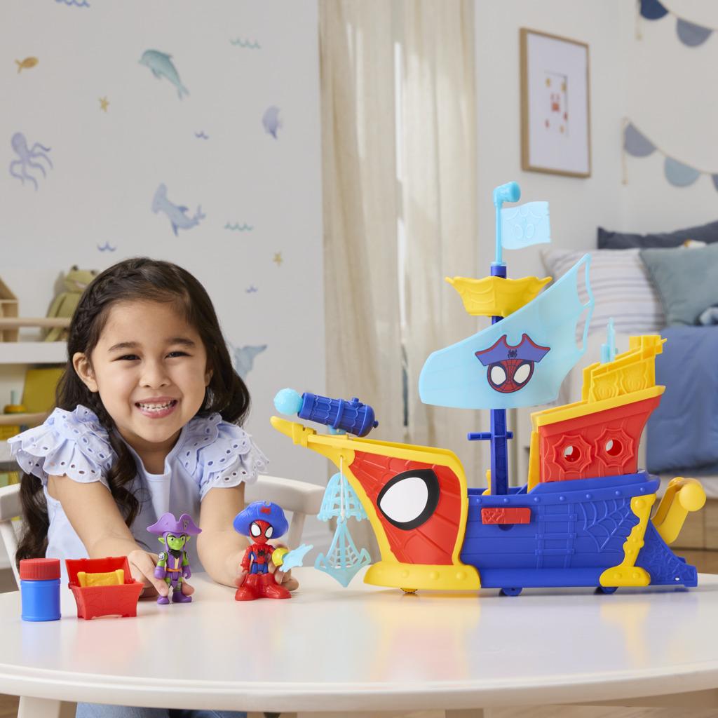 Marvel Water-Webs Webs Ahoy Bubble Pirate Ship - Toymaster - Fagan Toys