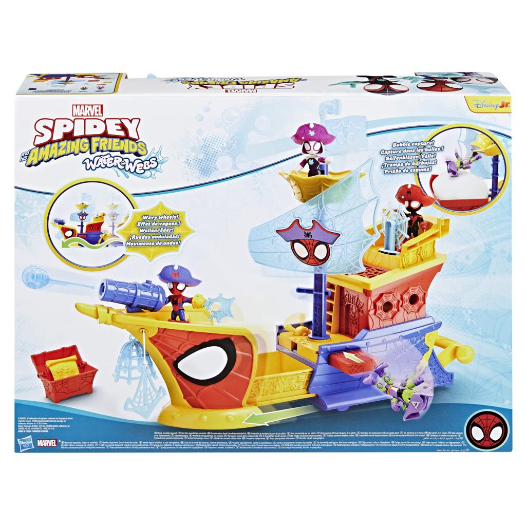 Marvel Water-Webs Webs Ahoy Bubble Pirate Ship - Toymaster - Fagan Toys