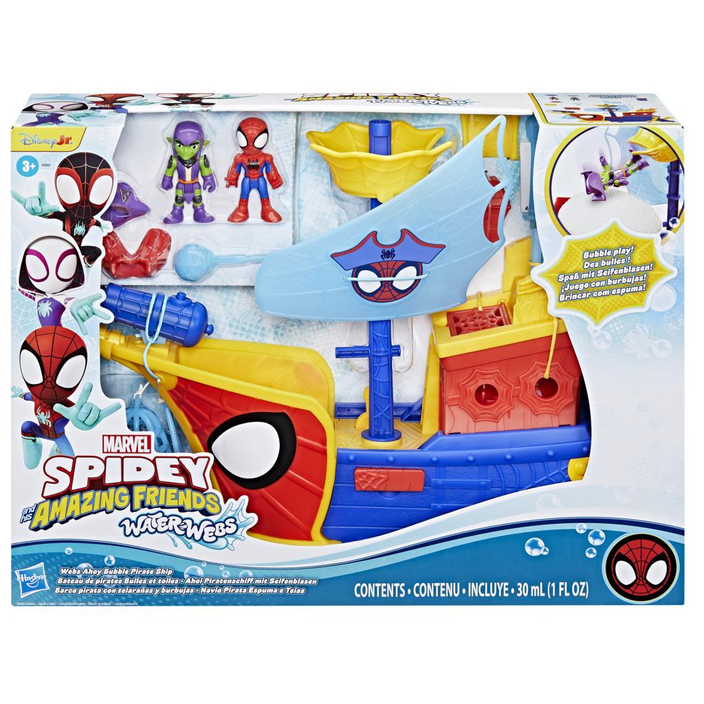 Marvel Water-Webs Webs Ahoy Bubble Pirate Ship - Toymaster - Fagan Toys