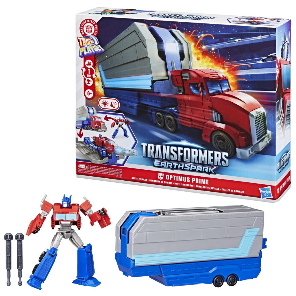 Transformers EarthSpark Optimus Prime Battle Trailer - Toymaster - Fagan Toys