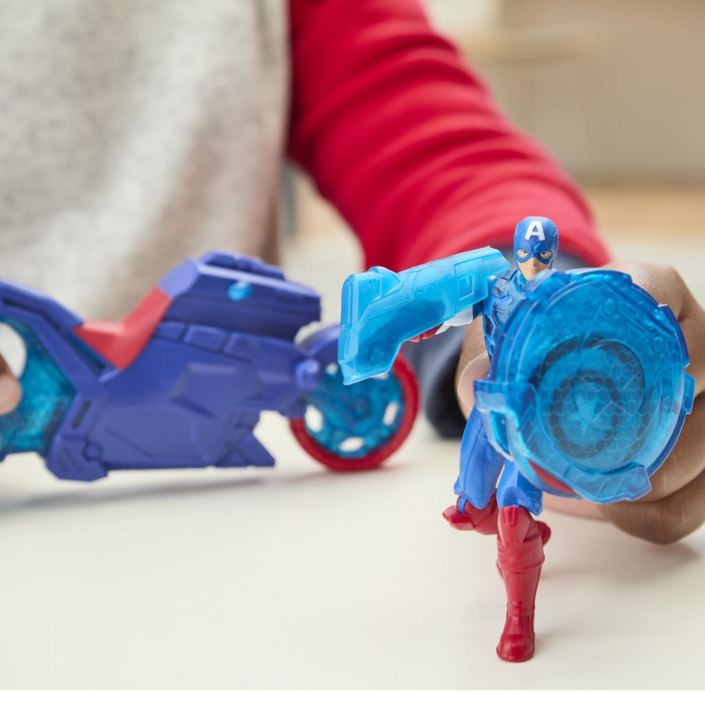 Marvel Avengers Epic World of Action Captain America Shield-Shot Cycle - Toymaster - Fagan Toys