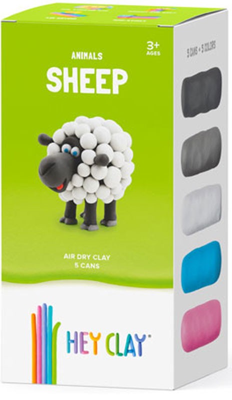 Hey Clay Animals 3 Can Set Assorted