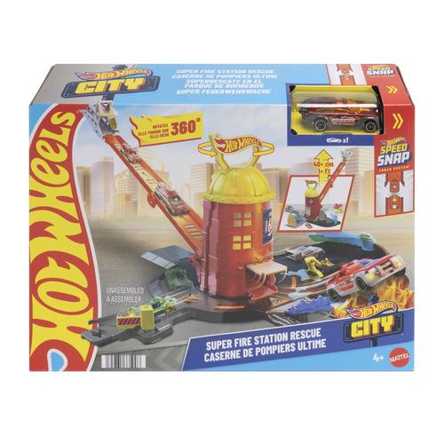 Hot Wheels City Super Fire Station Playset – Emergency Rescue Track -  - Fagan Toys