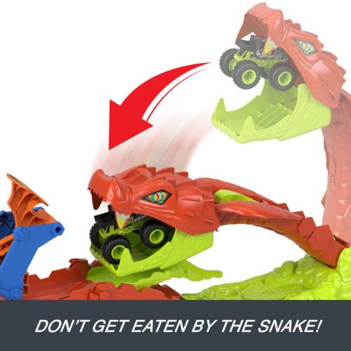 Hot Wheels Monster Trucks Snake Slam Takedown Playset -  - Fagan Toys