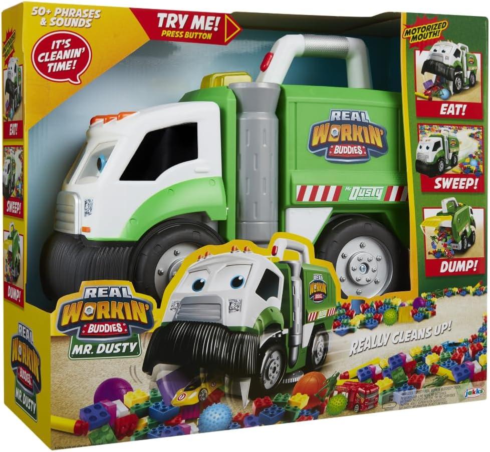 Real Workin' Buddies Mr Dusty Motorised Trash Truck -  - Fagan Toys