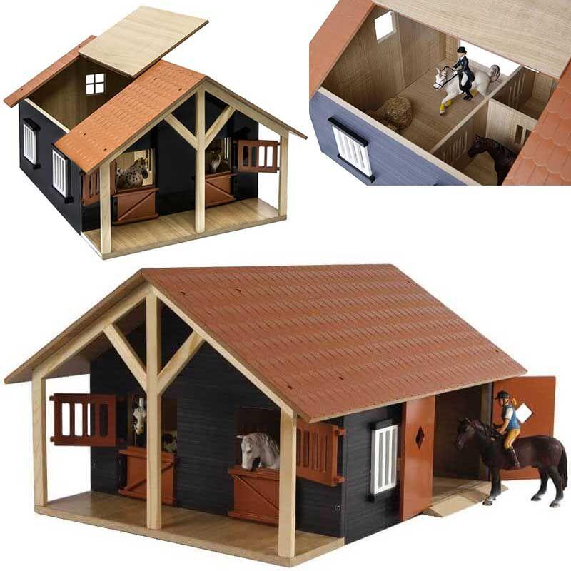 Kids Globe 1:24 Horsestable With Boxes & Workshop - Toymaster - Fagan Toys