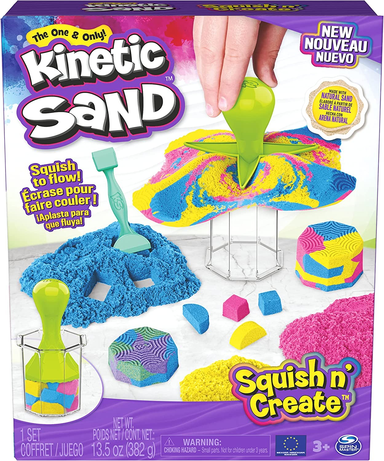 Kinetic Sand Squish N\u2019 Create Set