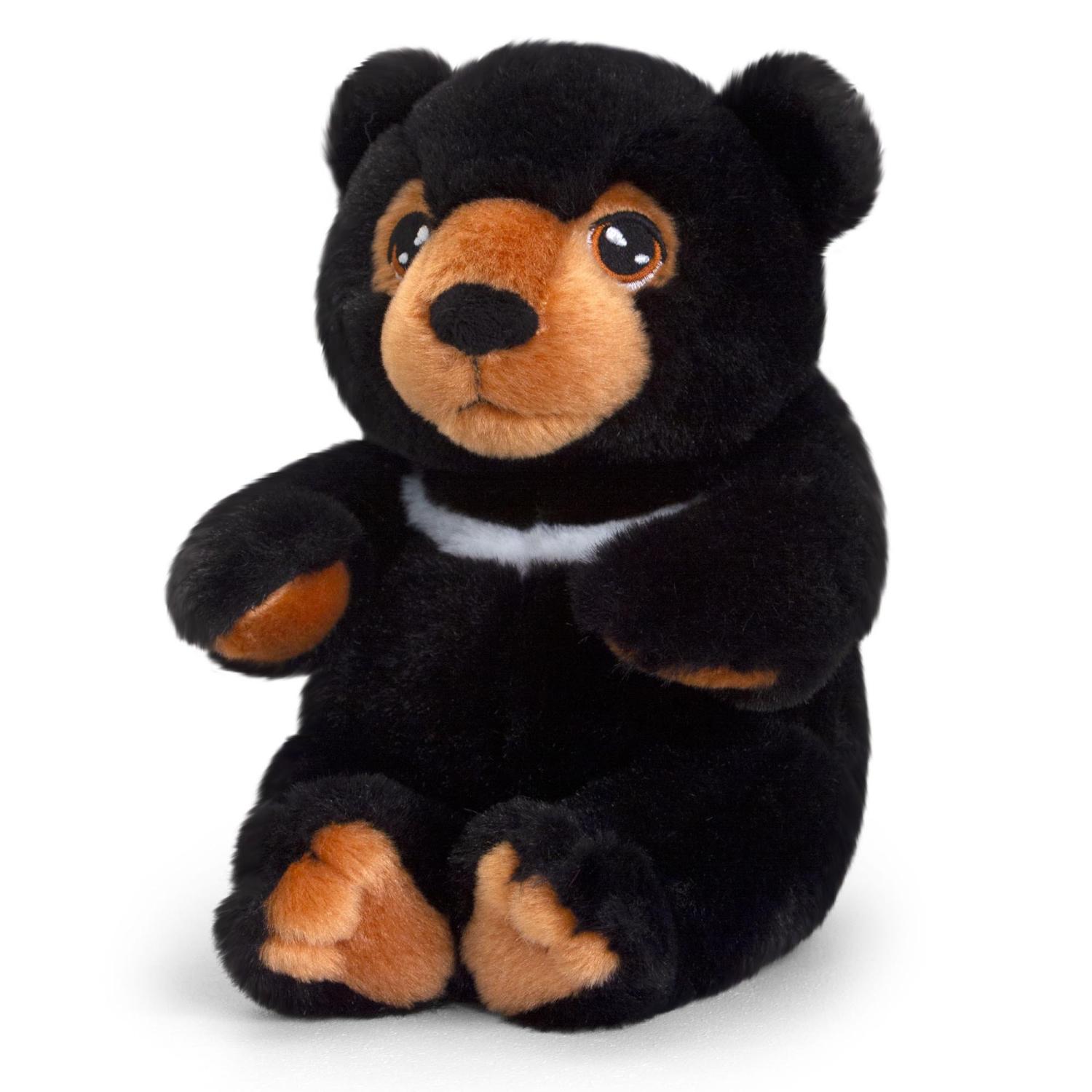 18cm Keeleco Black Bear Soft Toy - Toymaster - Fagan Toys
