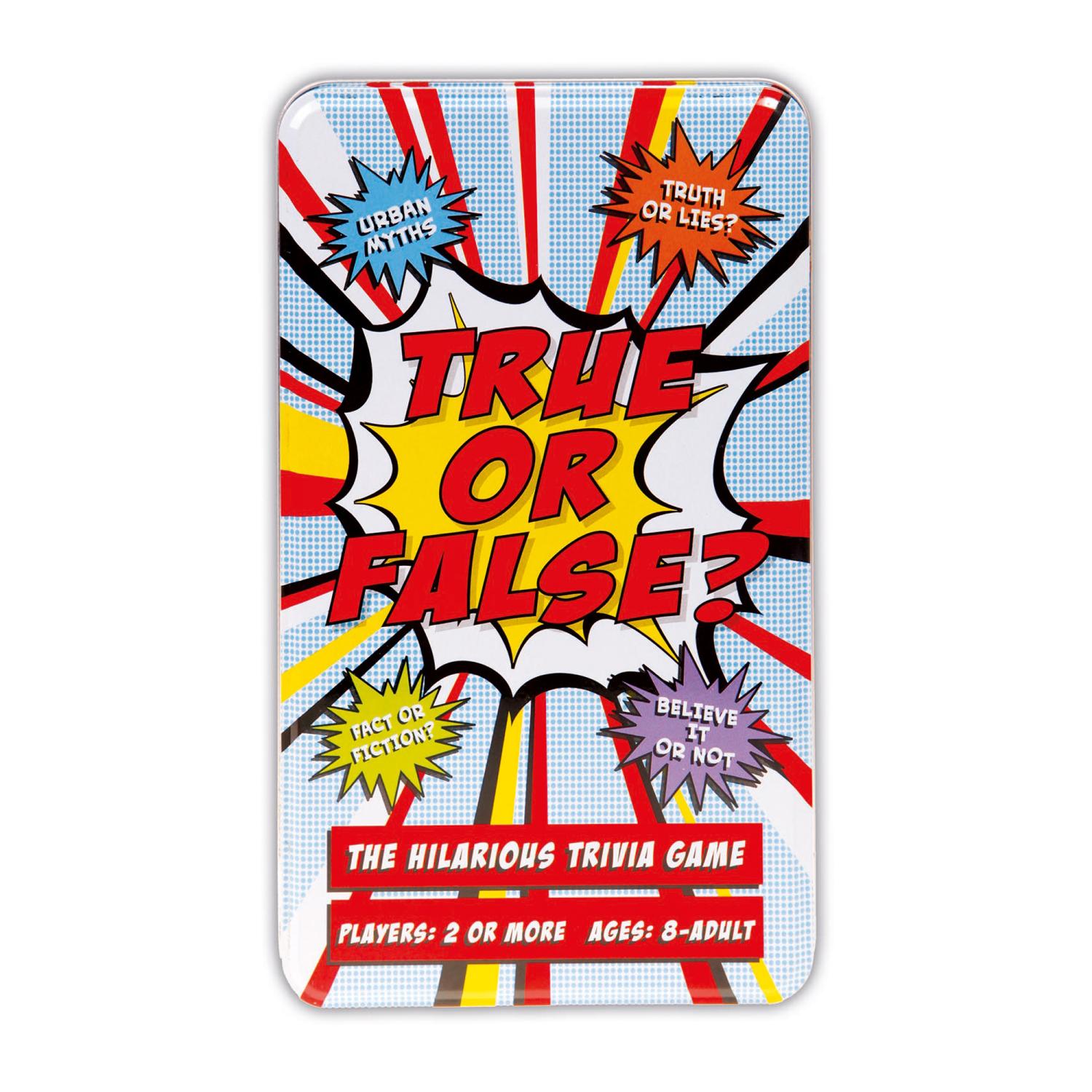 True or False? Trivia Tin Game - Toymaster - Fagan Toys