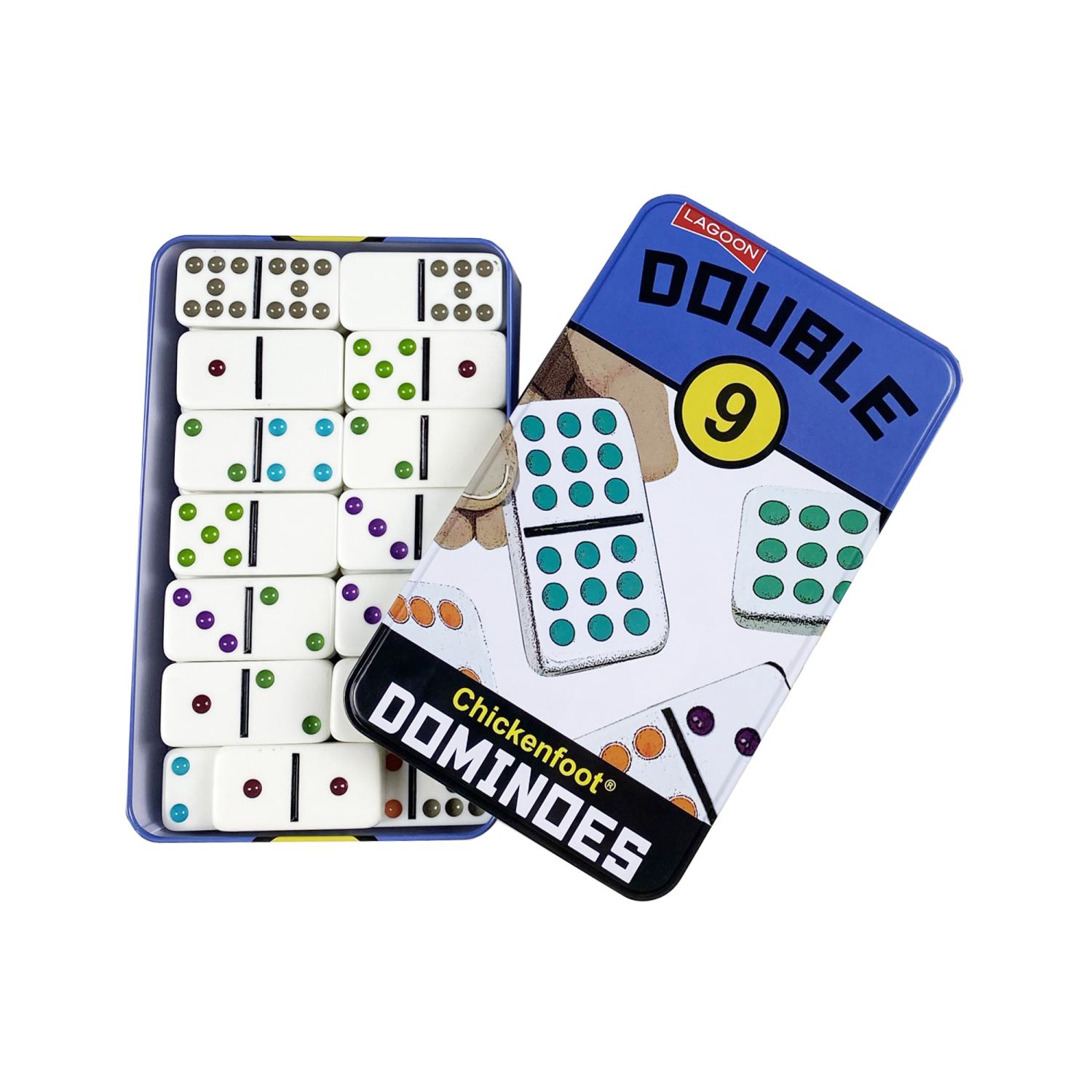 Double 9 Dominoes Tin Set - Toymaster - Fagan Toys