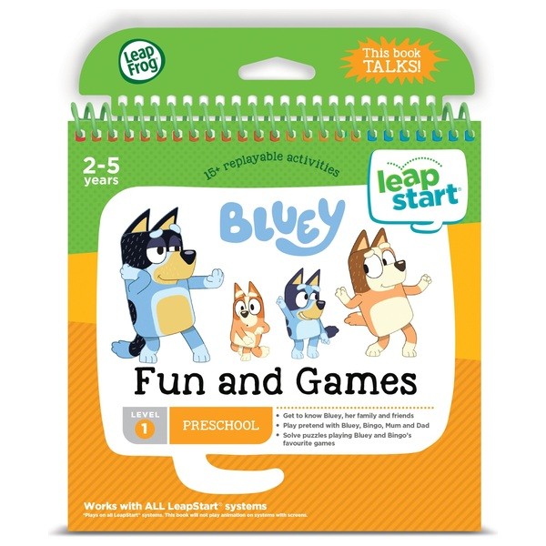 Leapfrog LeapStart Bluey Fun and Games - Leapfrogs - Fagan Toys