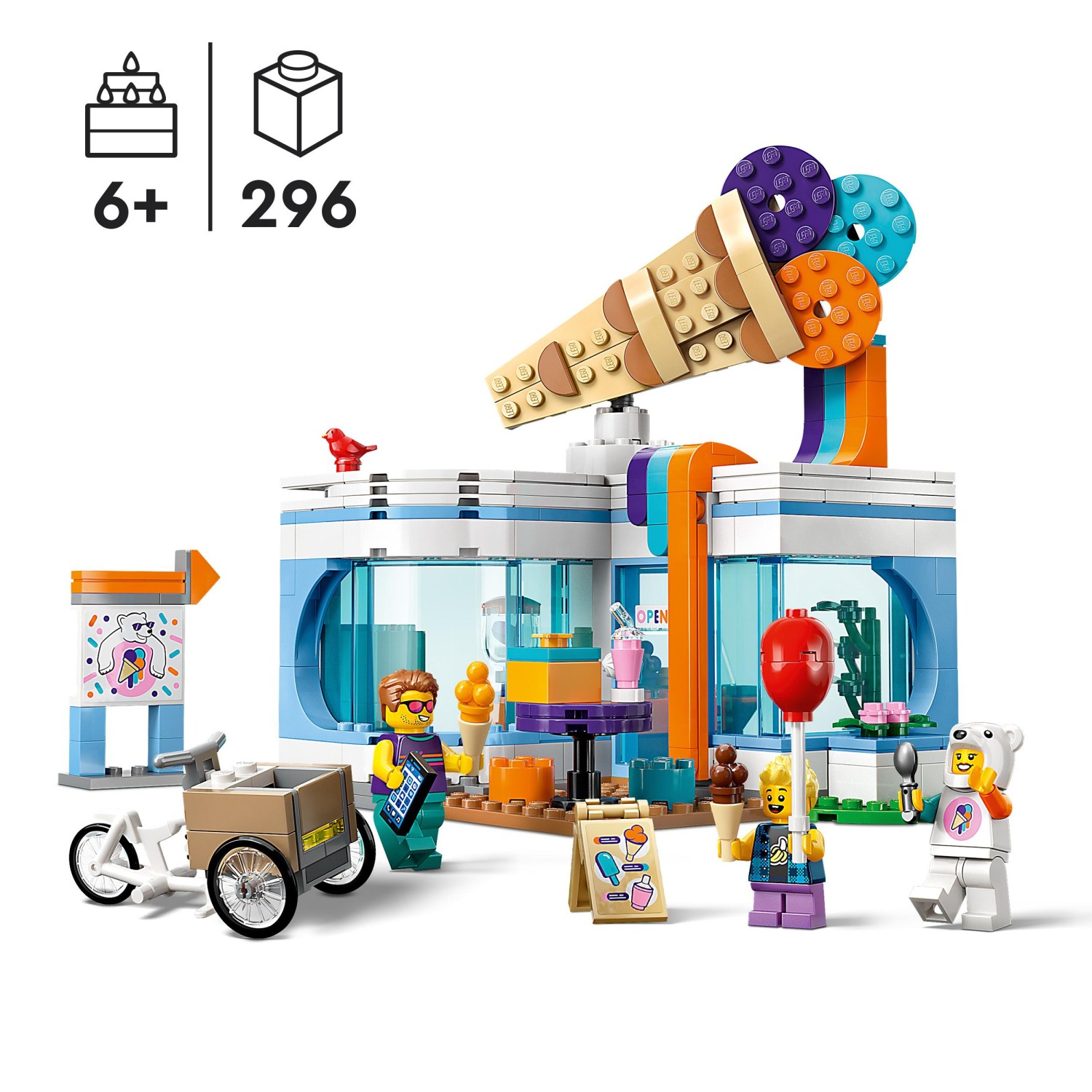 LEGO City Ice-Cream Shop with Bike 60363 LEGO City Ice-Cream Shop with Bike 60363