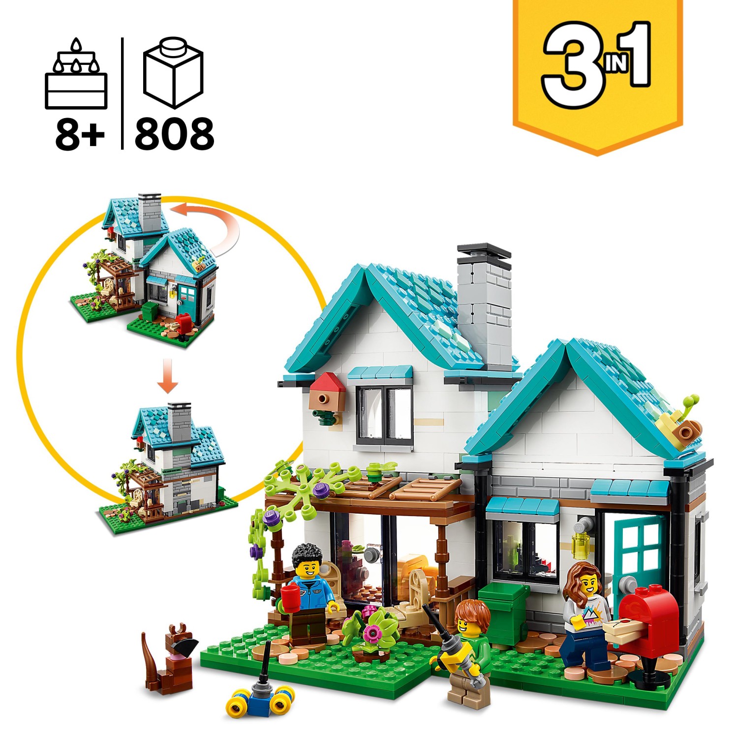 LEGO Creator 3 in 1 Cosy House Building 31139