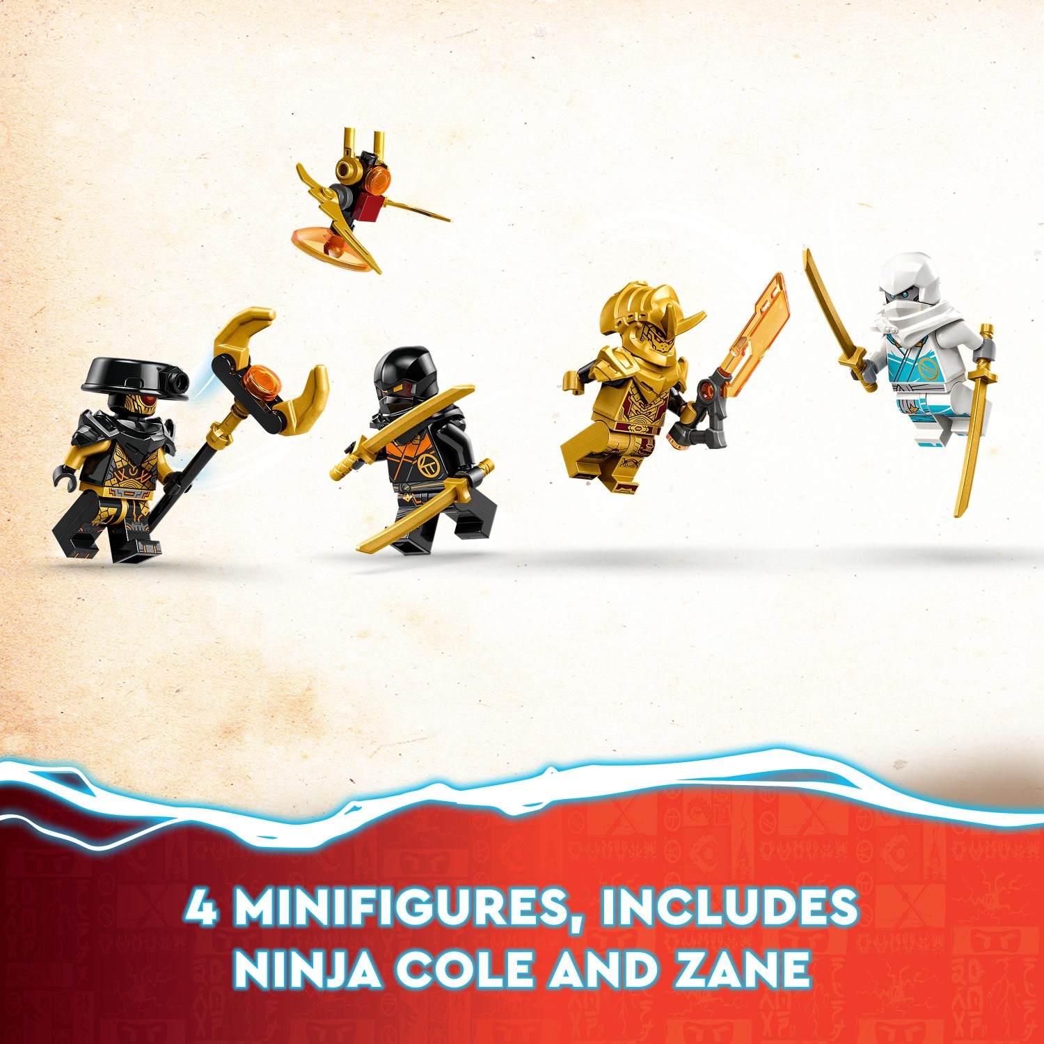 LEGO NINJAGO Zane's Dragon Power Spinjitzu Racing Car 71791