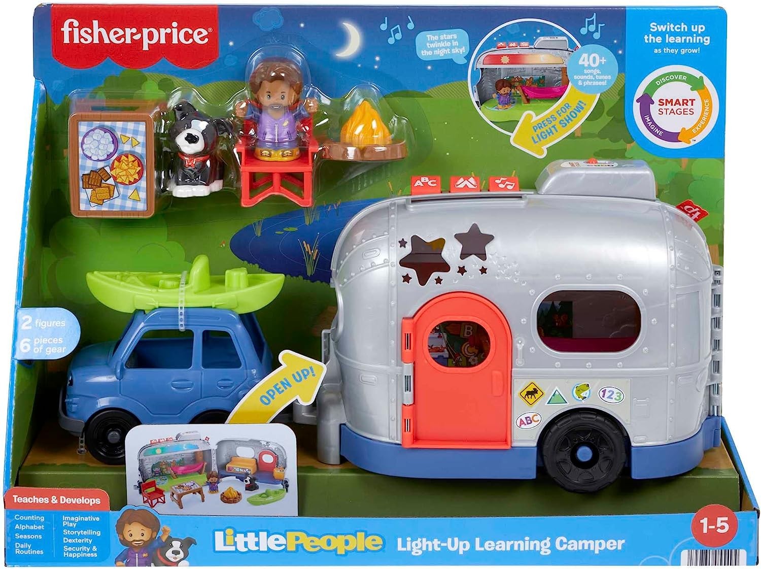 Fisher-Price Little People Light-Up Learning Camper