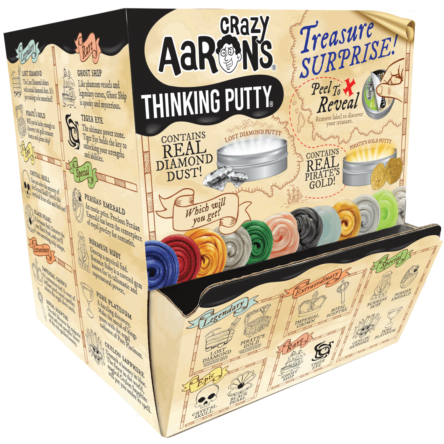 Crazy Aaron's Treasure Surprise Mini Tins -  - Fagan Toys