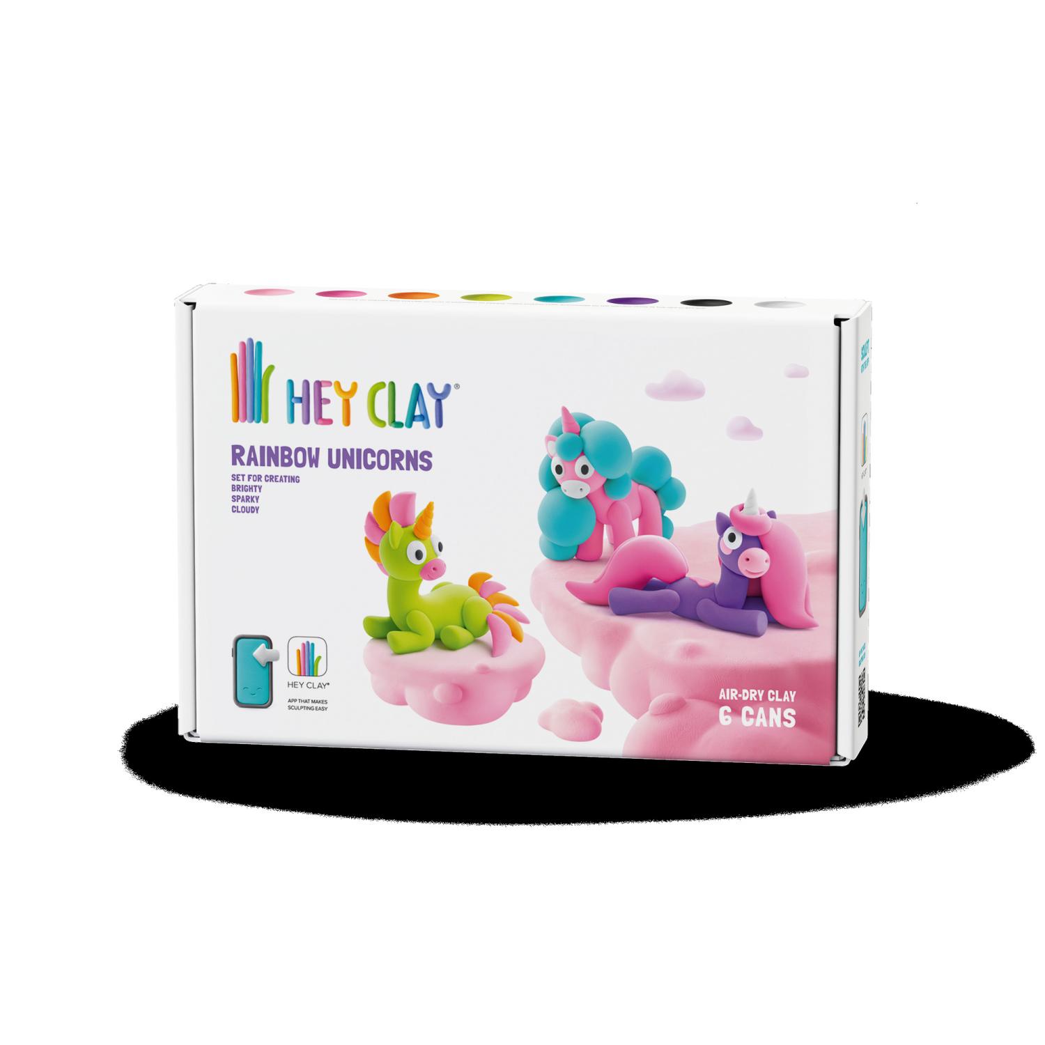 Hey Clay Unicorns 6 Can Set - Toymaster - Fagan Toys