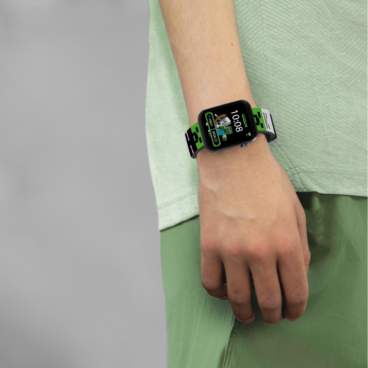 Minecraft Printed Strap Smart Watch