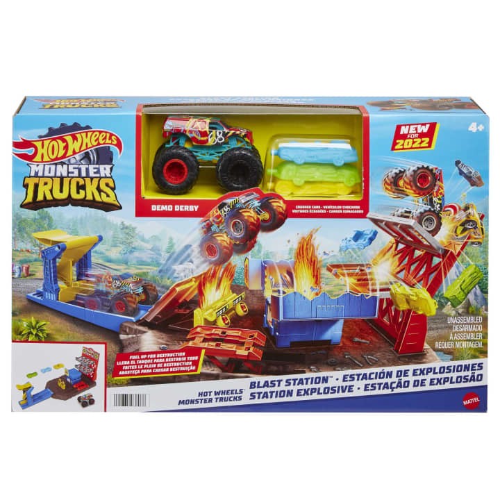 Hot Wheels Demo Derby Monster Trucks Blast Station Hot Wheels Demo Derby Monster Trucks Blast Station