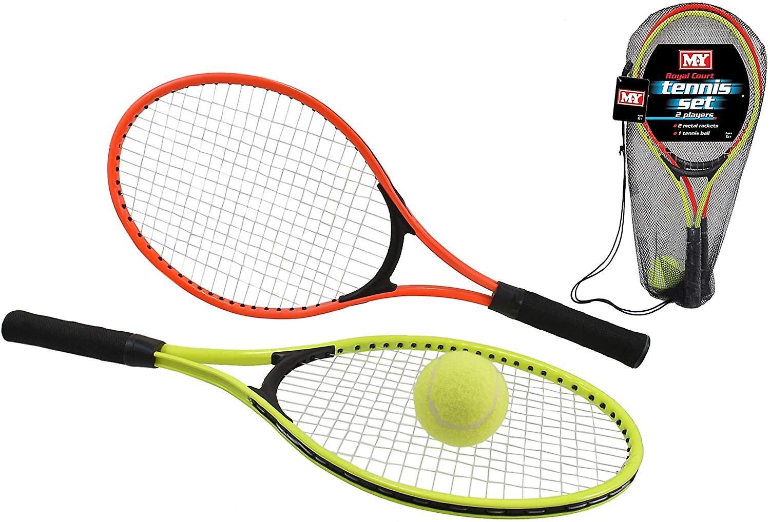 Junior Tennis Set - 2 Rackets and 1 Tennis Ball