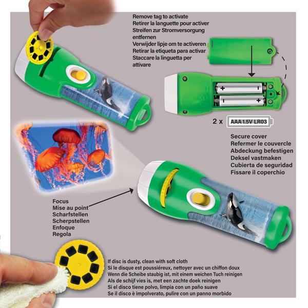 Brainstorm Sea Creatures Torch & Projector -  - Fagan Toys