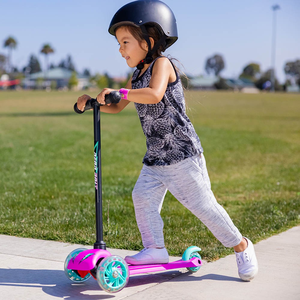 Neon - Bolt Kids 3 wheel Scooter - Pink Neon - Bolt Kids 3 wheel Scooter - Pink